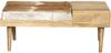 Sitzbank ARNO mit Stauraum - Mangoholz Braun 40x52,5x100,5cm | Holzbank Wohnzimmerbank Bild 5