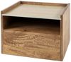 KAWOLA Nachttisch NORYN XL hängend Mangoholz massiv natur 1 Schublade 30 x 35 x 40 cm Bild 3