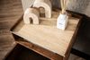 KAWOLA Nachttisch NORYN XL hängend Mangoholz massiv natur 1 Schublade 30 x 35 x 40 cm Bild 5
