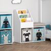 Kinderregal Luigi Weiß 30.9 x 79 cm Mini, mit 2 Faltboxen opt. 4 Vicco Bild 5