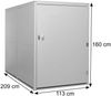 Mendler 2er-Fahrradgarage HWC-L56c, abschließbar, Metall Anthrazit, 160 x 113 x 209 cm Bild 3