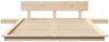 vidaXL Bettgestell Braun 135 x 190 cm Holz 872407 Bild 5