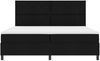 vidaXL Boxspringbett mit Matratze mit LED Schwarz 200 x 200 cm Stoff 3342972 Bild 4