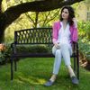 Relaxdays Schwarze Gartenbank Bild 4