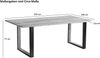 Baumkantentisch 220 x 100 cm Akazie massiv naturfarben schwarzem U-Gestell aus Metall + Holz BRISBANE 137611275 Bild 5