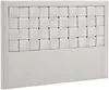Vente-unique - JENNA Bettkopfteil und Bettbrücke SamtStoff Beige - B 7 cm x H 110 cm x L 160 cm Bild 3