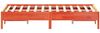 vidaXL Massivholzbett ohne Matratze Wachsbraun 150x200 cm Kiefernholz 842697 Bild 5