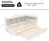 Flieks Massivholzbett, Einzelbett 90x200cm mit Stauraum, USB-Aufladen und Unterbett 90x190cm Bild 4
