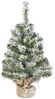 Everlands Mini Weihnachtsbaum im Jutesack 45 cm grün weiß Bild 1