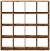 vidaXL Bücherregal Altholz-Optik 137,5x29x137,5 cm Holzwerkstoff 3310296 Bild 4