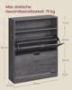 Vasagle Schuhschrank 2 Klappen, Schuhkipper, Schuhregal, Schuhaufbewahrung, offenes Fach, Trennwand verstellbar, für 11-16 Paar Schuhe, Flur, 24 x 80 x 102 cm, nebelgrau LBCDE048G01 Bild 5