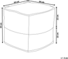 Pouf rosa 44x44 cm KIRAMA Bild 2
