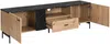 Vente-unique - LIOMENA TV unit Holz, Platte SchwarzBeige - B 40 cm x H 55 cm x L 180 cm Bild 4