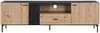 Vente-unique - LIOMENA TV unit Holz, Platte SchwarzBeige - B 40 cm x H 55 cm x L 180 cm Bild 2