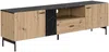 Vente-unique - LIOMENA TV unit Holz, Platte SchwarzBeige - B 40 cm x H 55 cm x L 180 cm Bild 3
