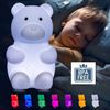 EAXUS LED Nachtlicht Baby-Lampe mit Farbwechsel Nachtlicht für Kleinkinder Stilllicht, LED fest integriert, Tageslichtweiß, weiches und BPA-freies Silikon, Batteriebetrieben Bild 2