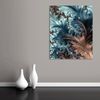 Queence Garderobe - "Feathers Of Love" Druck auf hochwertigem Arcylglas inkl. Edelstahlhaken und Aufhängung, Format: 100x120cm Bild 2