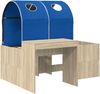 vidaXL Bett mit Tunnel 3 Stk. Artisian Eiche und Blau Holzwerkstoff 3423517 Bild 3
