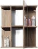 Spiegelschrank Sylt / Split, Holzwerkstoff, Holzfarben, Verspiegelt, 60 x 71 x 20 cm Bild 3