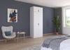 Rauch Möbel Lagoa, Kleiderschrank, Garderobe für Schlafzimmer, Kinderzimmer, Jugendzimmer 4-türig, Farbe Weiß, Breite 91 Bild 2