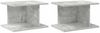 vidaXL Nachttisch 2 pcs Beton Grau 40 x 30 x 25 cm Holzwerkstoff 891175 Bild 2