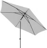 Doppler myZone Sonnenschirm / Mittelmastschirm "Push Up 300", hellgrau, Ø 300 cm Bild 3