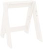 vidaXL Hocker 2 Stk. Weiß 40x40x45 cm Massivholz Kiefer 823660 Bild 4