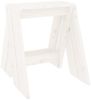vidaXL Hocker 2 Stk. Weiß 40x40x45 cm Massivholz Kiefer 823660 Bild 5