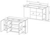 Compleo Kommode 3-türig, Griffloses System, Modern design, Breite: 150 cm (MONIAS) Bild 4