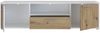 Forte CARDIGAN TV-Schrank 160, modernes Lowboard, 2-türig, 1 Schublade, Wohnzimmer, Holzwerkstoff, Artisan Eiche Holzdekor|Weiß, 162,6 cm breit x 43,9 cm hoch x 41,5 cm tief Bild 4