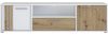 Forte CARDIGAN TV-Schrank 160, modernes Lowboard, 2-türig, 1 Schublade, Wohnzimmer, Holzwerkstoff, Artisan Eiche Holzdekor|Weiß, 162,6 cm breit x 43,9 cm hoch x 41,5 cm tief Bild 2