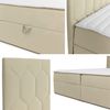 Boxspringbett 'Paremo M24', gelb, 160x200 cm Bild 4