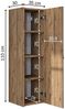 Roomart ADA Badmöbel – nur Seitenschrank - H 110 x B 30 x T 35 cm • Eiche Bild 5