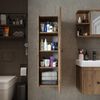 Roomart ADA Badmöbel – nur Seitenschrank - H 110 x B 30 x T 35 cm • Eiche Bild 4