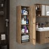 Roomart ADA Badmöbel – nur Seitenschrank - H 110 x B 30 x T 35 cm • Eiche Bild 2
