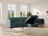 Vente-unique - DARIELO Sofa Stoff Blau - B 223 cm152 cm x H 90 cm x L 295 cm Bild 2