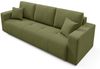 Sofa 3-Sitzer mit Schlaffunktion AUGUSTO in Stoff Wind Grün Bild 4