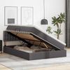 vidaXL Bett mit Stauraum und LED mit LED Grau 140 x 190 cm Kunstleder 3371031 Bild 4