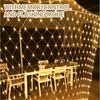FELIXLEO LED-Lichternetz LED Fischernetz Licht 2x2 m Blau Lichterkette Netz 8 Modi Garten Bild 3