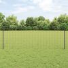 vidaXL Zaun mit Pfosten Grau 3336116 Bild 1