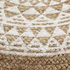 vidaXL Handgefertigter Sitzpuff Weiß 45x30 cm Jute 248085 Bild 3
