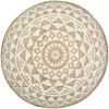 vidaXL Handgefertigter Sitzpuff Weiß 45x30 cm Jute 248085 Bild 2