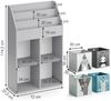 Kinderregal Luigi Grau 72 x 114.2 cm mit 4 Faltboxen Vicco Bild 3