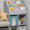 Kinderregal Luigi Grau 72 x 114.2 cm mit 4 Faltboxen Vicco Bild 5