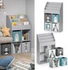 Kinderregal Luigi Grau 72 x 114.2 cm mit 4 Faltboxen Vicco Bild 2