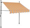 vidaXL Einziehbare Markise Handbetrieben mit LED 100 cm Gelb und Blau 145848 Bild 2