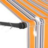 vidaXL Einziehbare Markise Handbetrieben mit LED 100 cm Gelb und Blau 145848 Bild 4