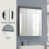 Spiegelschrank Stirling / Scout, Glas, Holzwerkstoff, Grau, Verspiegelt, 60 x 79 x 18 cm Bild 5
