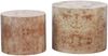 2er Couchtisch-Set, verschachtelbar, 48 x 48 x 38 cm/38 x 38 x 32 cm, aus Massivholz, MDF und natürlichem Burl-Furnier Bild 4