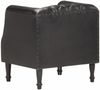vidaXL Sessel Schwarz Echtes Ziegenleder [286617] Bild 4